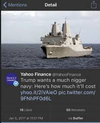 yahoo finance tweets niggernavy black twitter explodes