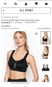 My review on the incredible by victoria secret sport bra i received free from influenster.com if you need an invite to influenster send me a message! Victoria Secret Knockout Ultra Max Front Close Sport Bra Sports Sports Apparel On Carousell