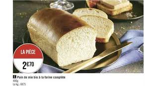 Offre Pain De Mie Bio A La Farine Complete Chez Geant Casino