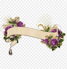 Watercolor Floral Banner Png Image With Transparent Background Png Free Png Images Floral Watercolor Floral Banners Free Png