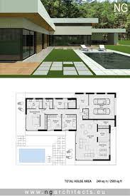 Modern villa floor plans with 2 storey house design plans having 2 floor, 4 total bedroom, 3 total bathroom, and ground floor area is 1220 sq ft, first floors area is 900 sq ft, hence total area is 2300 sq ft | contemporary homes designs with exterior view of indian houses including kitchen, living. Pin On Modern House Plans