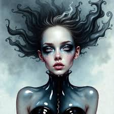 Steven Randle Arts I used your Prompt with some changes A breathtaking,  high-resolution, black and white close-up portrait illustration of a  beautiful young girl, intensely focusing