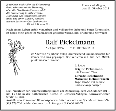 Traueranzeigen Von Ralf Pickelmann Stuttgart Gedenkt De