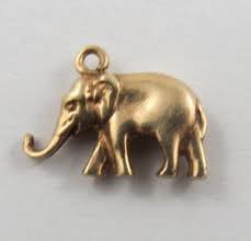 Elephant 10k Gold Vintage Charm For Bracelet Etsy Gold Charm Bracelet 10k Gold Charm Bracelet