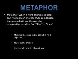 Metaphors are a way to get around censorship as well as to help us see truths that we may not be able to face if they were stated plainly. Exploring Perspectives In Poetry And Songs Year 7