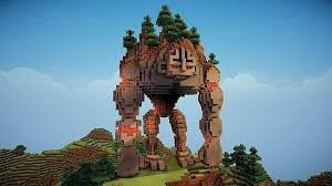 Like wooden golems, stone golems can only move a maximum of 16 items at a time (assuming these items would stack normally). Minecraft Giant Land Golem Minecraft Statues Minecraft Blueprints Minecraft
