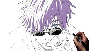 How To Draw Gojo Close Up Step By Step Jujutsu Kaisen Youtube