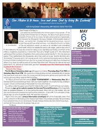 Our Mission is to know, love and serve God by living the Eucharist.