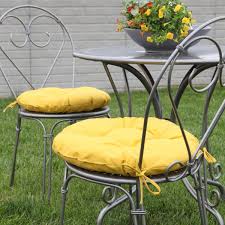 Make sure this fits by entering your model number.; Add A Pop Of Color With The Bella Flora Seat Cushion Love The Yellow Yellow Outdoor Chair Round Seat Cushion Patio Cushions