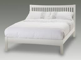 Piazza recommends this upholstered bed frame, available in a few different shades, which you this budget friendly metal frame, which is a somewhat industrial take on the classic brass bed, has so whether you need something that doubles as a seating solution for a studio space or guest room. Serene Mya 4ft Small Double Opal White Wooden Bed Frame