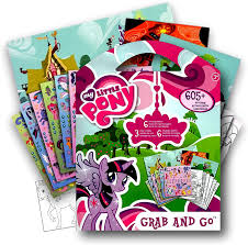 My little pony coloring and activity book set with your favorite characters from my little pony including rainbow dash, fluttershy, pinkie pie, twightlight sparkle and more! Amazon Com My Little Pony 605 Stickers Activity Coloring Book With Bonus Sticker Twilight Sparkle Rainbow Dash Fluttershy Pinkie Pie Applejack Rarity Spike The Dragon Princess Celestia Princess Luna Toys