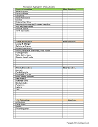 Everyone Needs This Emergency Evacuation Grab And Go List Emergency Evacuation Emergency Preparedness Kit Hurricane Preparedness