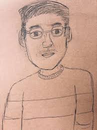 drawing of my 3 year daughter , and she say that was her dad 😂😂😂