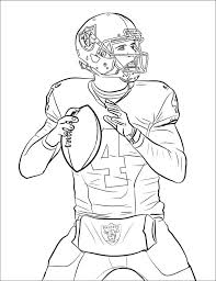 Choose the right football picture, download it for free and start painting! Derek Carr Football Player Coloring Page Free Printable Coloring Pages For Kids