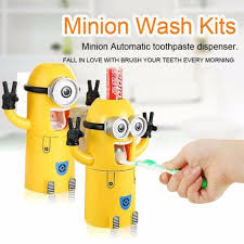 Minion Tooth Brush Set Perlengkapan Sikat Gigi Minion Sikat Gigi Minion Pasta Gigi