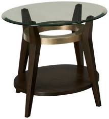 Bassett Mirror Elston Round Glass End Table End Tables Table Glass End Tables