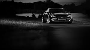 Hyundai Genesis Coupe Cars Grayscale Wallpaper 94725
