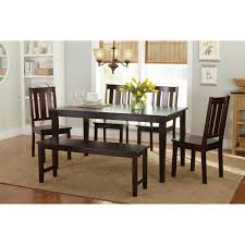 Better Homes And Gardens 6 Piece Dining Set Mocha Furniture Walmart Com Dining Furniture Sets Dining Room Sets Retro Dining Chairs
