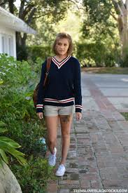 Cute Riley Mae all happy riding two big black cocks