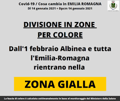 Il coprifuoco scatterà dalle 22 alle 5. Da Lunedi 1 Febbraio L Emilia Romagna In Zona Gialla Ecco Cosa Cambia Comune Di Albinea