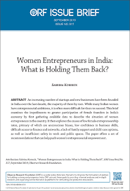 Newspaper articles on gender inequality in india. Women Entrepreneurs In India What Is Holding Them Back Orf