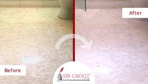 Each week, pour a small amount of rubbing alcohol on a cloth and wipe down the. Aged Marble Bathroom Floor In Brooklyn Heights Looks Like New After A Grout Cleaning Service