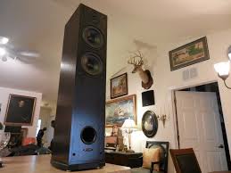 Polk Audio Tower Speaker R50 Black Dark Wood Single Black Floor Home Speakers Polk Audio