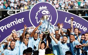 They will also face thomas tuchel's side in the champions league final on may 29 but guardiola said domestic dominance is a greater prize. Man City Lift Premier League Trophy As Huddersfield Gain Precious Point