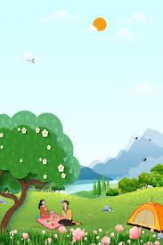 الربيع الطازج الربيع نزهة التخييم الخلفية ابتداء من فصل الربيع ربيع نزهة صورة الخلفية للتحميل مجانا
