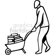 Collection by fritz kannik • last updated 2 weeks ago. Man Pushing A Wheelbarrow Full Of Books Clipart Commercial Use Gif Jpg Eps Svg Clipart 159785 Graphics Factory