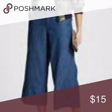 Womens Pants New With Tags Medium Denim Color Wide Legs