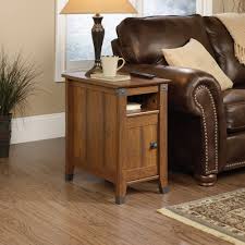 Small End Table Narrow Side Storage Wood Living Room Furniture Night Stand Brown Lucite Tables Home Garden