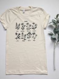 Flower Shirt Plant Shirt Wildflower Shirt Plant Lady Shirt Etsy Gardening Shirts Flower Shirt Womens Shirts