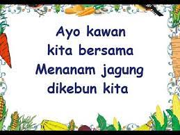 Menanam Jagung Lirik Lagu Anak Cipt Ibu Sud Musik Pompi S Youtube Lirik Lagu Lagu Lirik