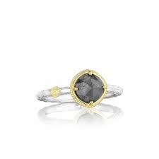 Finest jewelers in bloomington, in. A Single Hematite Gemstone Surrounded By 18kt Yellow Gold Along On A Silver Crescent Engraved Band By Tacori Available At Gold Casters Gemstone Rings Gemstones Black Jewelry