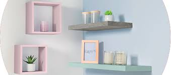 Etagère murale, étagère échelle, cube, étagères deco réalisées en métal et bois. Lot De 3 Etageres Murales Cubes Chene Etageres Et Bibliotheques La Foir Fouille