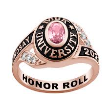 While being engraved is an amazing means of customizing wedding rings, it also brings a degree of security should the ring get stolen or be misplaced. Freestyle Class Rings Personalized Women S Platinum Gold Or Rose Gold Over Silver Birthstone Traditional Class Ring Walmart Com Walmart Com