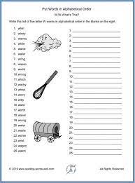 Practice one section a day or do the whole worksheet at once. Put Words In Alphabetical Order Worksheets