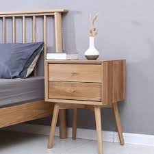 Explore ashley furniture beds in upholstered, panel, storage and metal bed styles to find the frames that inspire your personal tastes. Nightstands Bedroom Furniture White Oak Solid Wood Bedroom Bedside Tables Night Stand Mesitas De Noche Two Drawers Side Table Nightstands Aliexpress