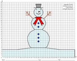 This Coordinate Graphing Project Is Fun For The Student And Makes A Great Bulletin Bo Coordinate Graphing Maths Activities Middle School Winter Math Activities