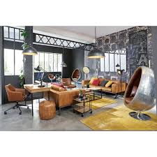 Spiegel Im Industrial Stil Mit Metallrahmen 180x124 Cargo Maisons Du Monde