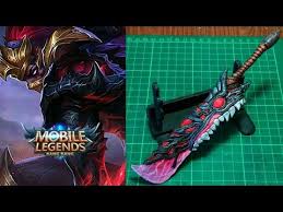 How To Make Hanzo Sword Mobile Legends New Hero Polymer Clay Youtube Mobile Legends Alucard Mobile Legends Mobile Legend Wallpaper
