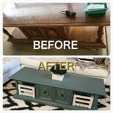 Find great deals on ebay for refurbished wood coffee table. Diy Couchtisch Verjungungskur Kosten 5 Us Dollar Fur Eine Farbmusterdose Coffee Makeov Diy Coffee Table Coffee Table Makeover Diy Coffee Table Makeover