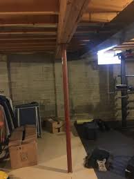 How to lower the basement humidity? How To Build Floating Wall Under 6 Inch Wood Support Beam Doityourself Com Community Forums