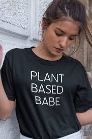 Plant Based Slogan Tee Eco Friendly Cotton Casual Top Plant Based Muscle  For Vegan Gym Wear Funny T-Shirt