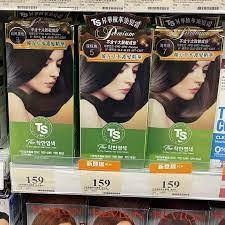 韩国TS天然萃取染发霜健康染发简易使用气味不刺鼻温和安全配方-Taobao