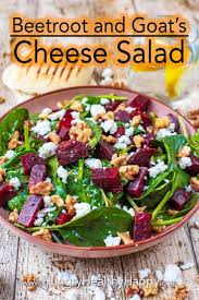 Beetroot And Goats Cheese Salad Recipe Easy Salads Healthy Salad Recipes Goat Cheese Salad