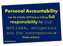 Personal Accountability Leadership Success Person Accounting No Response