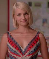 It's most about dianna agron with lea michele, chord overstreet and other faves pics of mine. Quinn S Blue And Red Patterned V Neck Dress On Glee Dianna Agron Dianna Agron Hair Glee Fashion