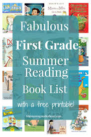 Free online 1st grade books! First Grade Summer Reading Book List Maintaining Motherhood